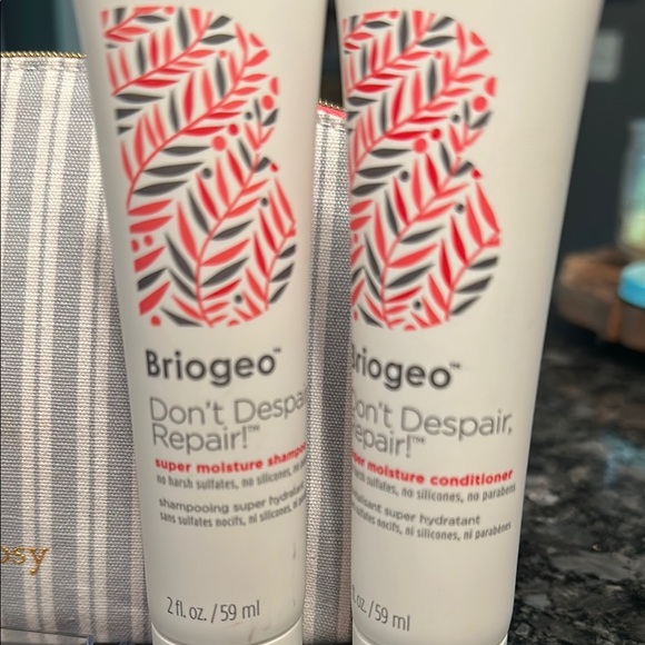 Briogeo Hair Care Duo & IPSY Striped Pouch Coral Touch BUNDLE NWT YOU GET 3items - Picture 4 of 8